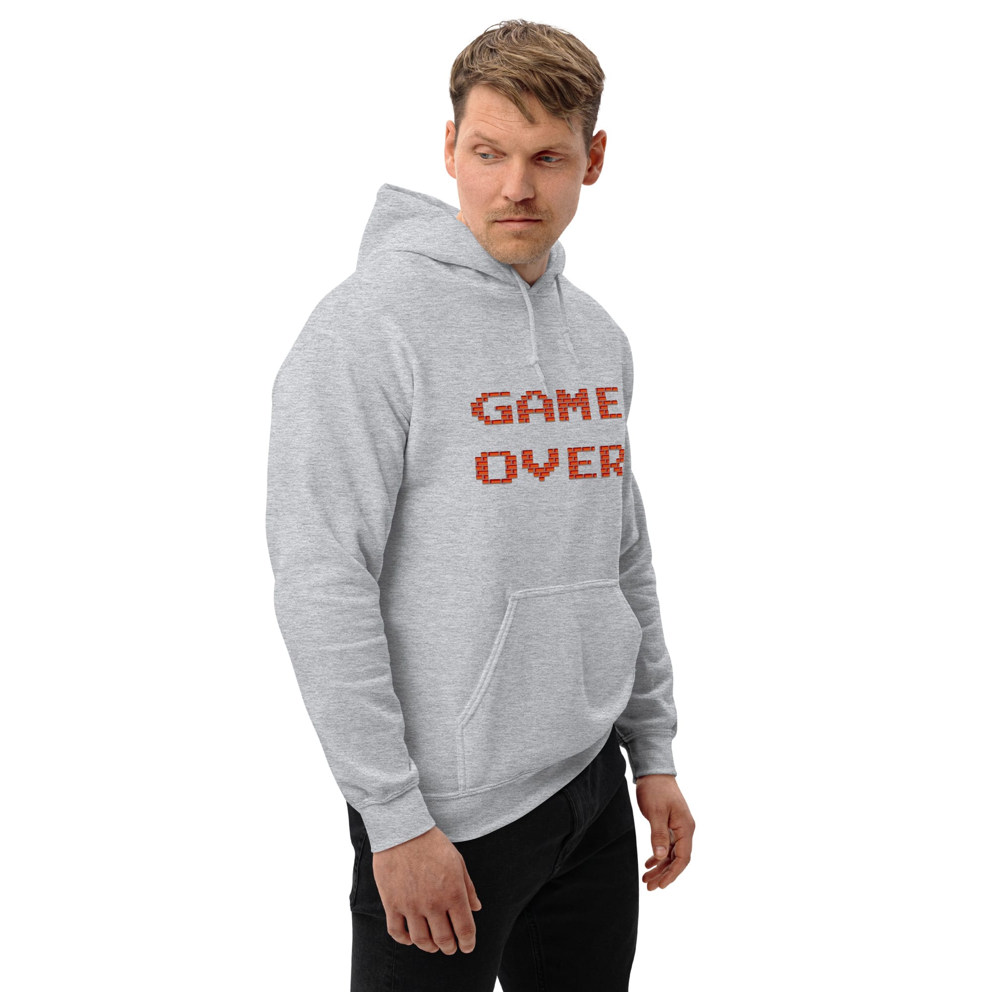 Sudadera Invierno con Capucha Unisex Game Over Ladrillos - Imagen 44